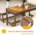 Kids Picnic Table with Cushions & Adjustable Umbrella – Fir Wood Play Table for 4