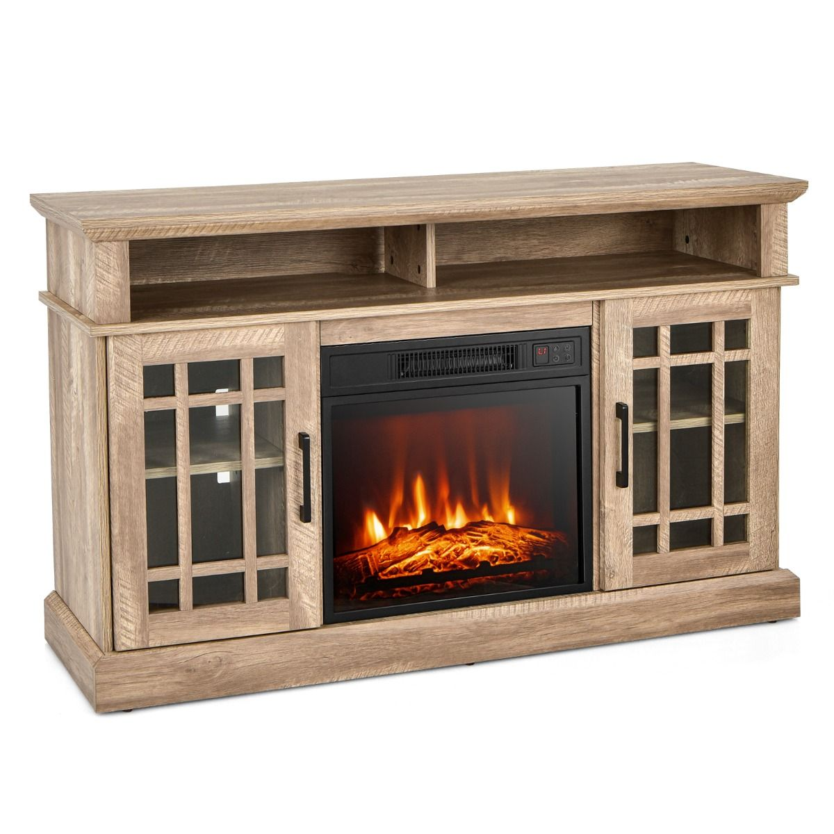 1400W Electric Fireplace with Mantel for Tvs up to 55 Inches