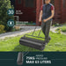 63 L Heavy-Duty Lawn Roller – Steel Garden Grass Roller with U‑Handle & Drain Plug