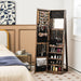 3-In-1 Mirrored Jewellery Armoire with Display Shelves
