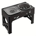 SEDOL Raised Dog Bowl Stand – Adjustable Double Pet Feeder with Elevated Bowls for Cats & Dogs, Foldable High Stand for Small, Medium & Large Pets