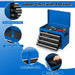 High-Capacity Rolling Tool Cabinet – Lockable Wheels, Metal 2‑in‑1 Chest & Base