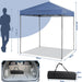 2x2m Pop-Up Canopy Tent with Adjustable Height