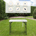 Folding Fish Cleaning Table with Sink and Quick-Connect Faucet