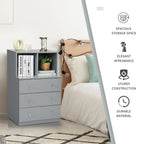 3-Drawer Dresser with 2 Open Compartments for Living Room Bedroom
