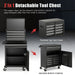 High-Capacity Rolling Tool Cabinet – Lockable Wheels, Metal 2‑in‑1 Chest & Base