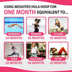 Smart Weighted Hula Hoop with Weight Ball and Cooling Towel