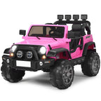 SEDOL 2-Seater 12V Electric Kids Ride-On Truck with Dual Storage Compartments Parental Remote Control High-Capacity 7Ah Battery and All-Terrain Spring Suspension – 50kg Limit