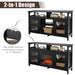 Living Room Console Table for Tvs with Wooden Fireplace and 2 Cabinets