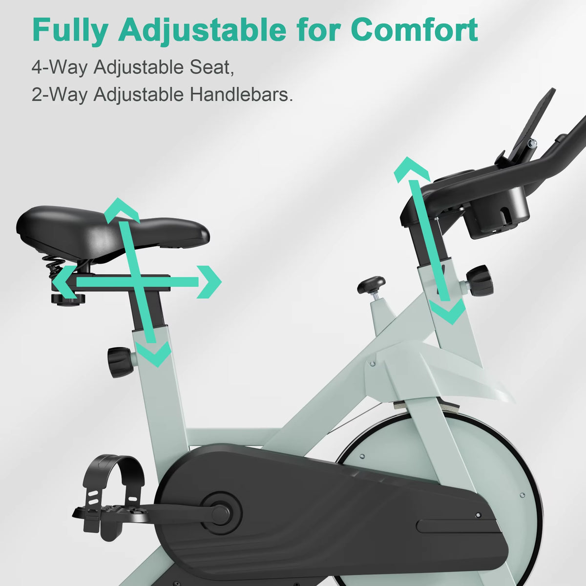 SEDOL Magnetic Exercise Bike 32-Level Resistance Indoor Stationary Cycle with Bluetooth App LCD Monitor and Tablet Holder 300lbs Capacity Home Gym Equipment