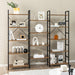 5-Tier Industrial Bookshelf with 14 Open Shelves for Home Office