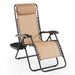 Folding Zero-Gravity Recliner – Outdoor Patio Lounge Chair with Removable Headrest & Tray