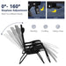 Folding Zero-Gravity Recliner – Outdoor Patio Lounge Chair with Removable Headrest & Tray