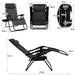 Folding Zero-Gravity Recliner – Outdoor Patio Lounge Chair with Removable Headrest & Tray
