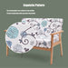 2-Seater Wooden Upholstered Loveseat with Rubber Wood Armrests