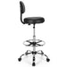 Ergonomic Drafting Chair with Backrest and Adjustable Footrest