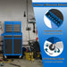 High-Capacity Rolling Tool Cabinet – Lockable Wheels, Metal 2‑in‑1 Chest & Base