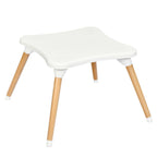 SEDOL 4-in-1 Mid-Century Modern Baby High Chair & Integrated Play Table Set with Solid Beech Legs 5-Point Safety Harness and Adjustable 4-Position Tray