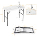 Folding Fish Cleaning Table with Sink and Quick-Connect Faucet