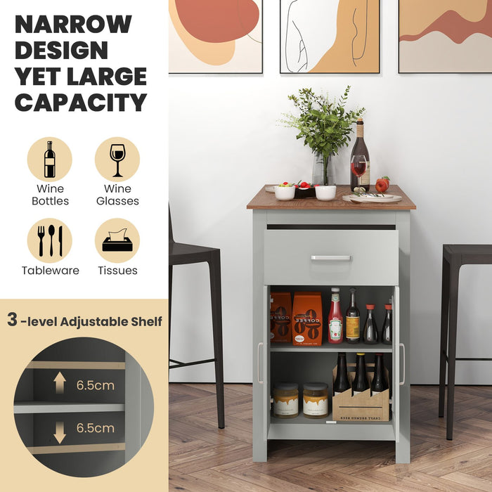 Counter Height Table with Storage Rectangular Pub Dining Table