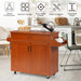 Rolling Kitchen Storage Trolley with Adjustable Shelf and Drawer