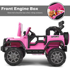 SEDOL 2-Seater 12V Electric Kids Ride-On Truck with Dual Storage Compartments Parental Remote Control High-Capacity 7Ah Battery and All-Terrain Spring Suspension – 50kg Limit
