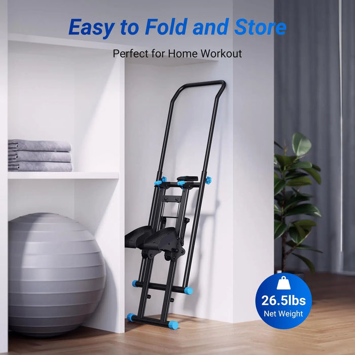 Stair Stepper Machine – Folding Vertical Climber, Compact Cardio Exercise Equipment