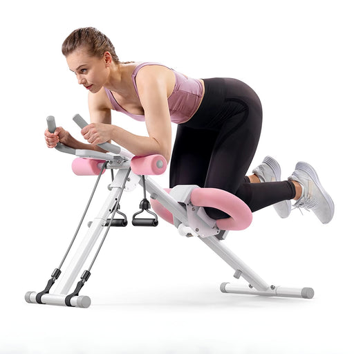 Ab Machine – Adjustable Ab Trainer, Foldable Abdominal Exercise Equipment