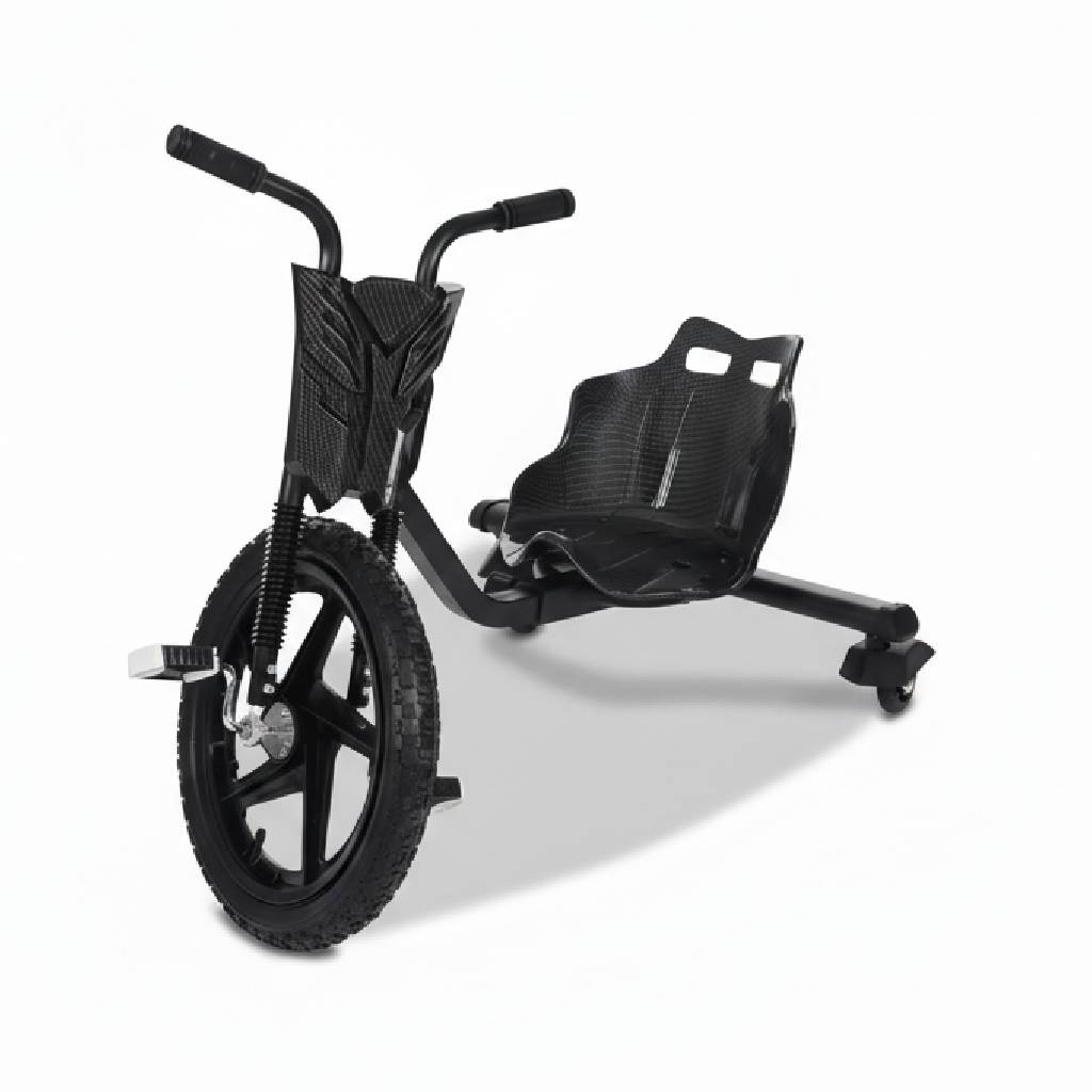 SEDOL 16-Inch Drift Scooter Trike – Kids 360° Rotating Pedal Drift Bike with Adjustable Seat, Rear Wheel Lights & Stable Design for Ages 6+