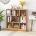 8-Cube Bookshelf with 2 Anti-Tipping Kits and Display Shelf for Home