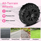 SEDOL 12V High-Performance Kids Ride-On Truck with Parental Remote Control Dual 35W Motors All-Terrain Traction and Wireless Bluetooth Music Player