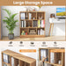 8-Cube Bookshelf with 2 Anti-Tipping Kits and Display Shelf for Home