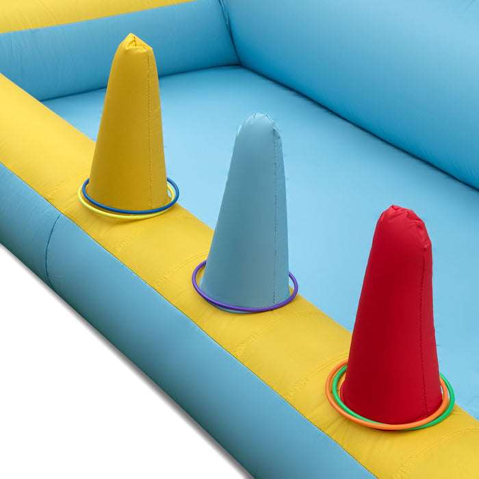 Inflatable Bouncy Castle Unit with Slide, Tunnel & Ball Pit (No Blower)