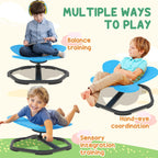 SEDOL Butterfly-Shaped Kids Swivel Chair – 360° Sensory Spinning Seat with Non-Slip Base, Steel Frame & Wide Fun Design for Ages 3-6