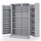 2-Door Pantry Cabinet with 6 Adjustable Shelves