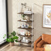 5-Tier Ladder Shelf with Steel Frame for Living Room Bedroom Office