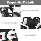 SEDOL 2-Seater 12V Electric Kids Ride-On Truck with Dual Storage Compartments Parental Remote Control High-Capacity 7Ah Battery and All-Terrain Spring Suspension – 50kg Limit