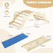 3-in-1 Wooden Climber Arch with Ramp & Rocker – Indoor Toddler Playset