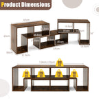 3 Pieces Convertible TV Stand for Tvs up to 65 Inches