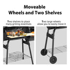 Outdoor Charcoal BBQ Grill & Smoker
