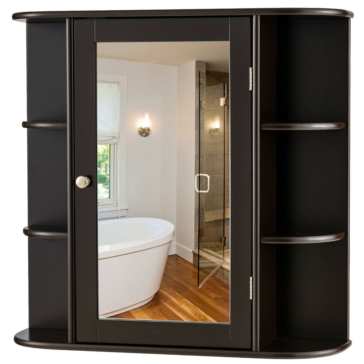 3-Tier Mirrored Wall Mounted Bathroom Cabinet
