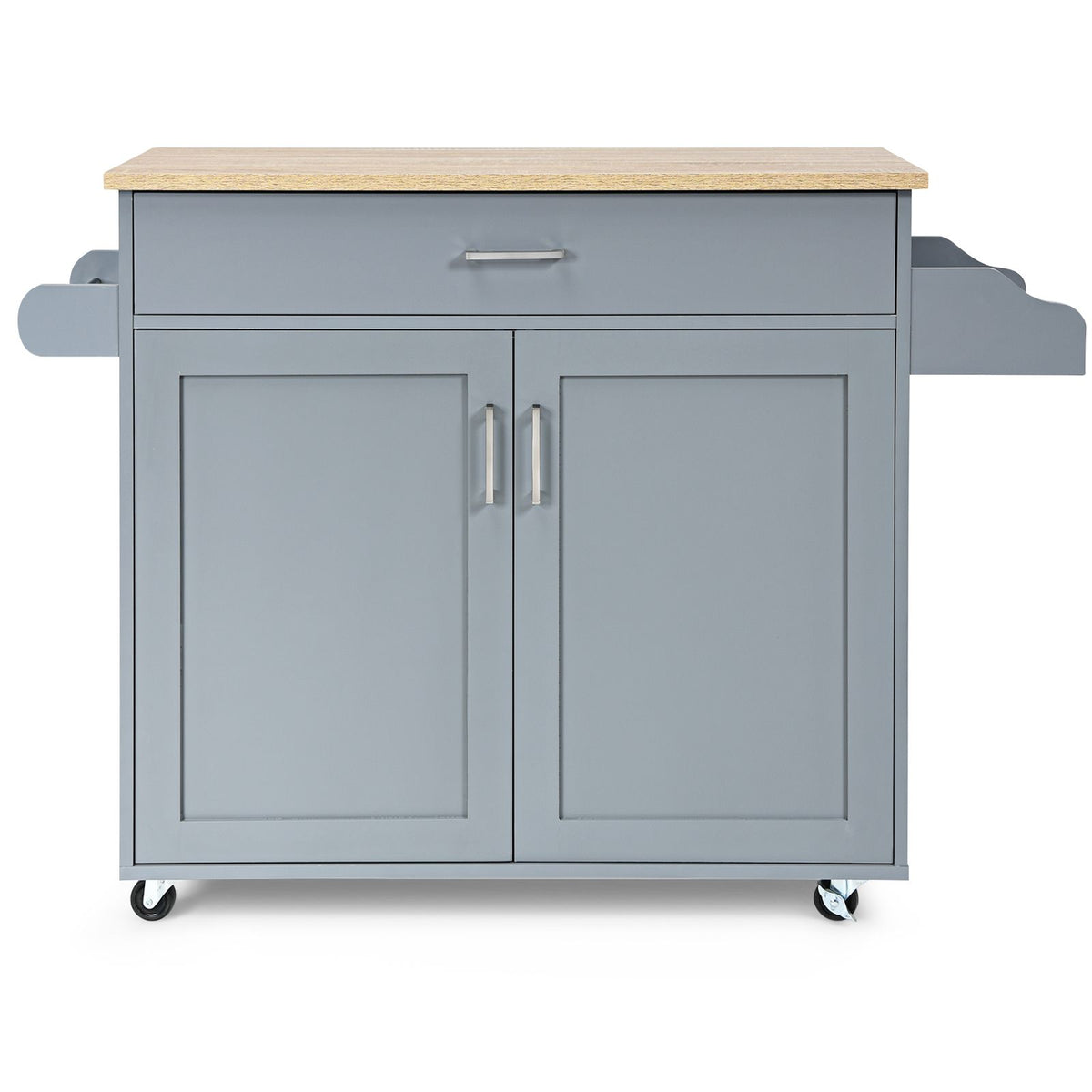 Rolling Kitchen Storage Trolley with Adjustable Shelf and Drawer