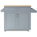 Rolling Kitchen Storage Trolley with Adjustable Shelf and Drawer