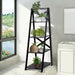 4 Tier Wooden Ladder Shelving Unit