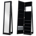 3-In-1 Mirrored Jewellery Armoire with Display Shelves