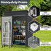 All-Weather Outdoor Storage Shed – Waterproof Garden Utility Cabinet with Sloping Roof