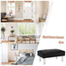 Leather Tufted Upholstered Ottoman Bench for Living Room Entryway