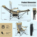 Camping Lounge Chair with Detachable Footrest