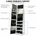 3-In-1 Mirrored Jewellery Armoire with Display Shelves