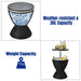 30L Patio Ice Cooler Table – Outdoor Drinks Storage